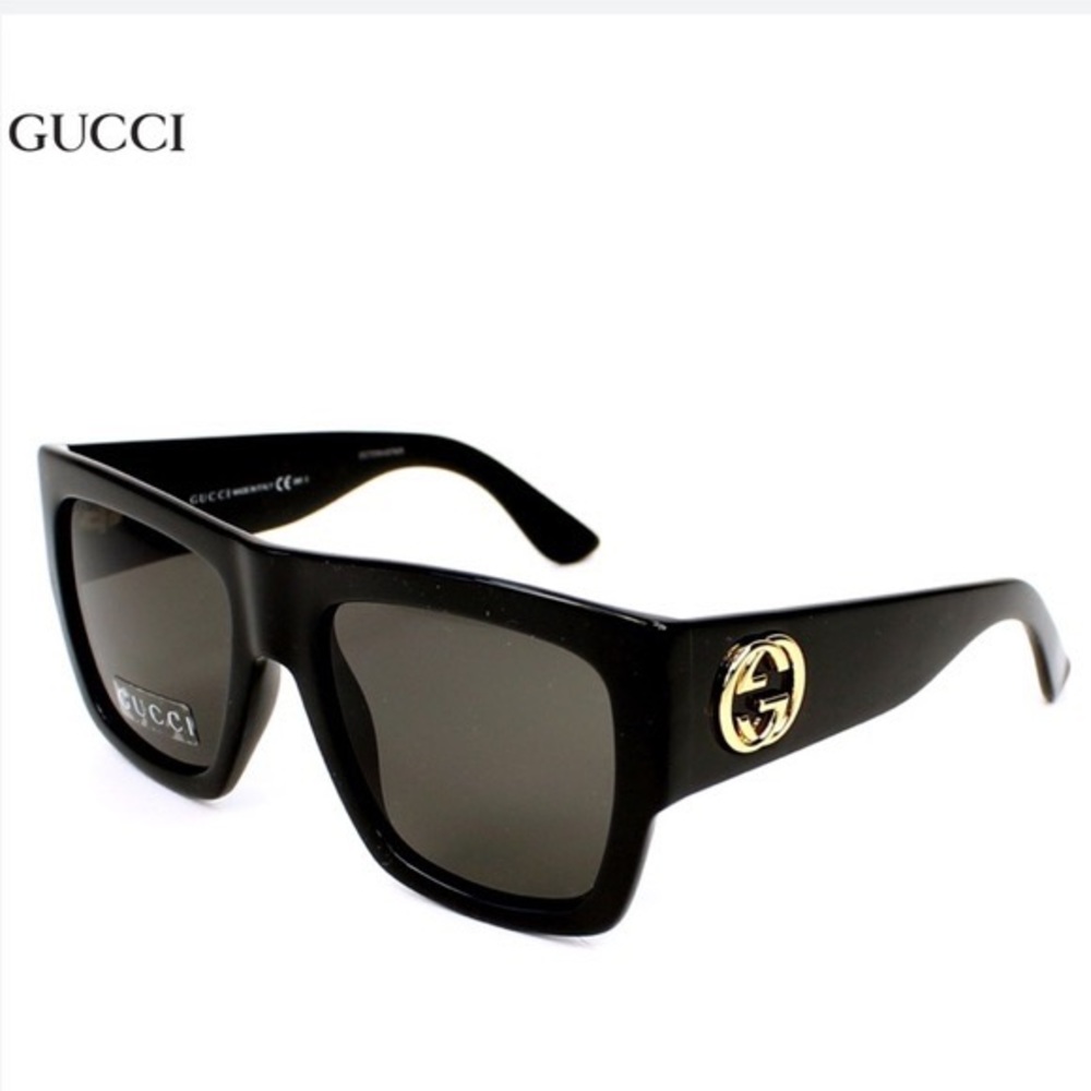 GUCCI GG 3817/S D28NR oversized black sunglasses